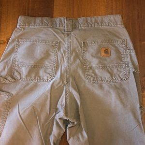 Mens Carhartt 30x32 Dark Brown Pants Work